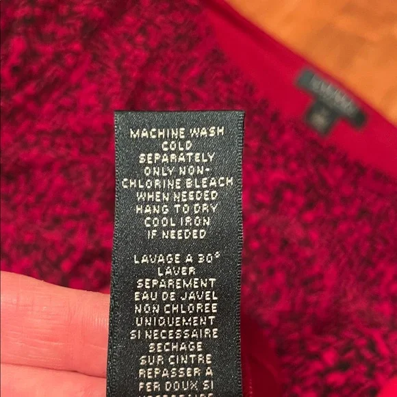 Like new Ralph Lauren Red and Black three-quarter length Sleeve Dress - Picture 15 of 16